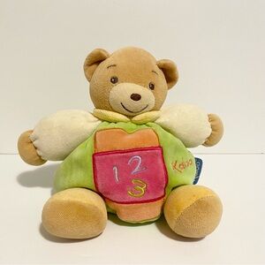 KALOO Teddy Bear Plush Baby Lovey Teddy Bear Beanie Soft Toy Green 1 2 3 Sitting